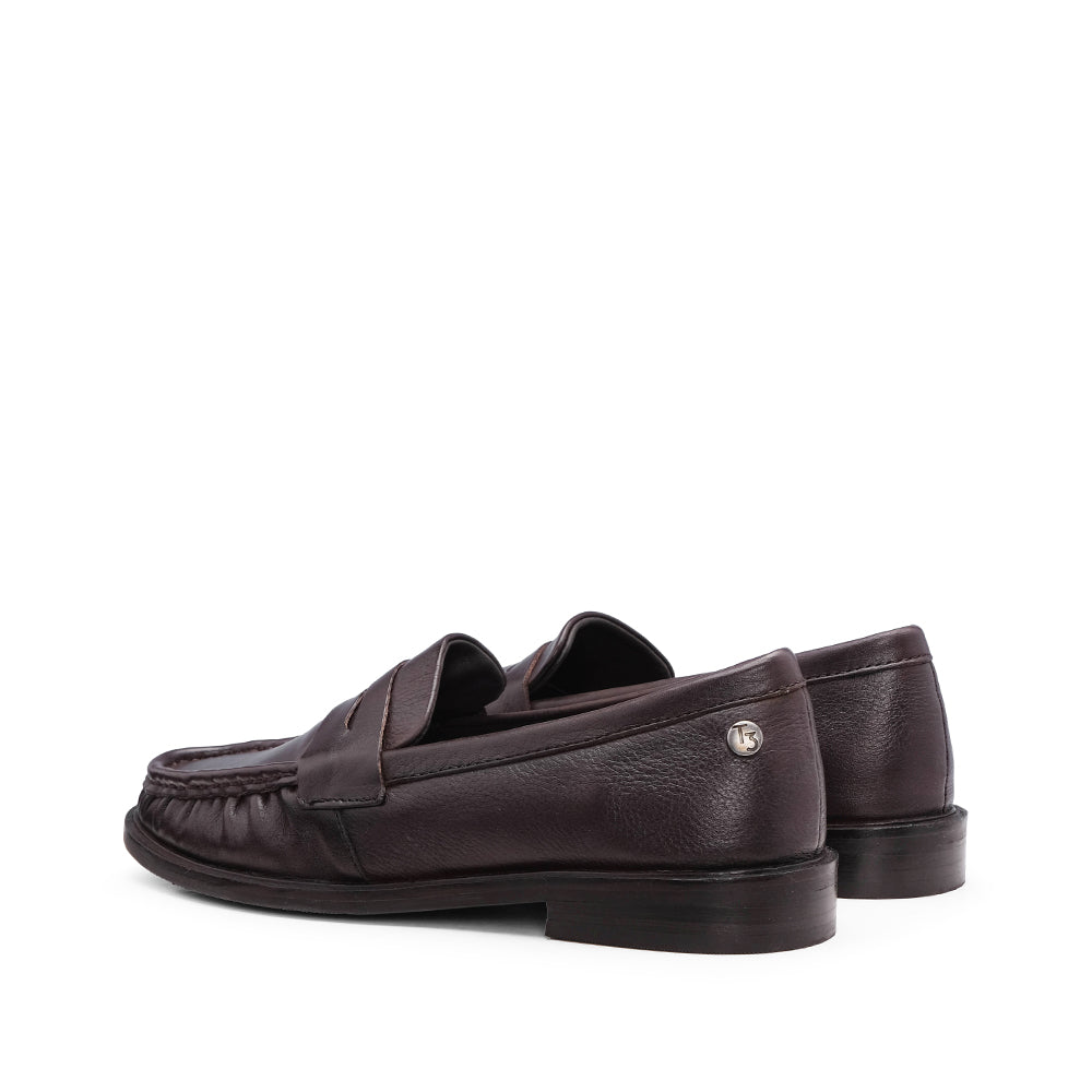 Sapato Mocassim Mulher Pele Castanho
