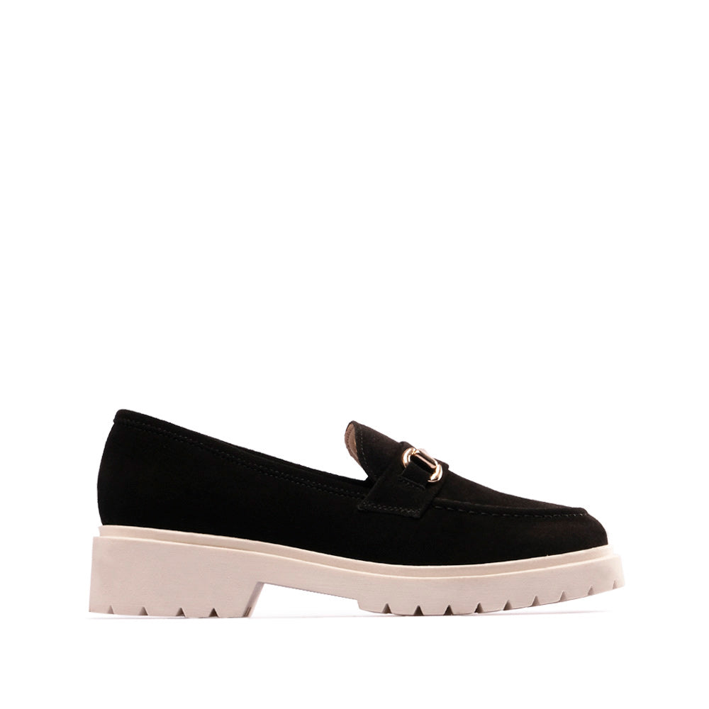 Sapato Mocassim Mulher Camurça Preto