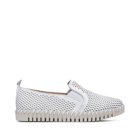 Sapato Conforto Mulher Pele Branco