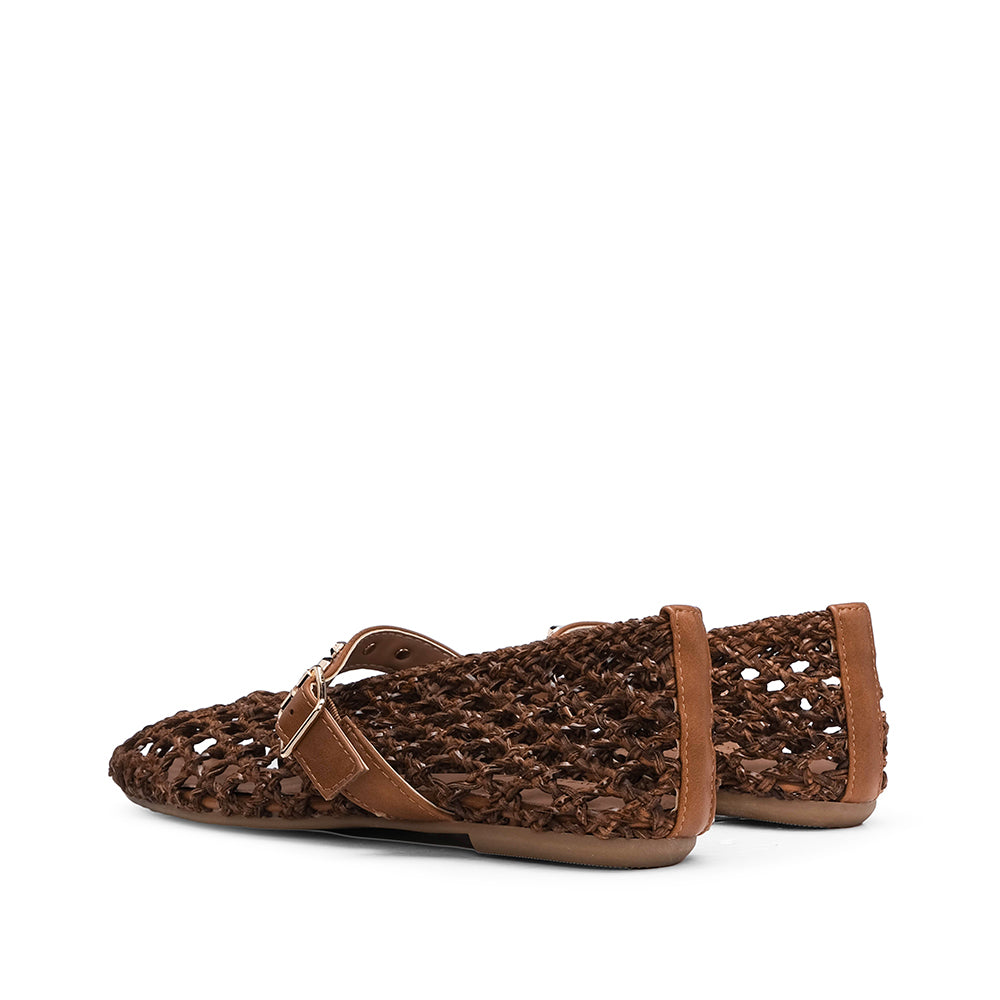 Sapato Sabrinas Mulher Camel