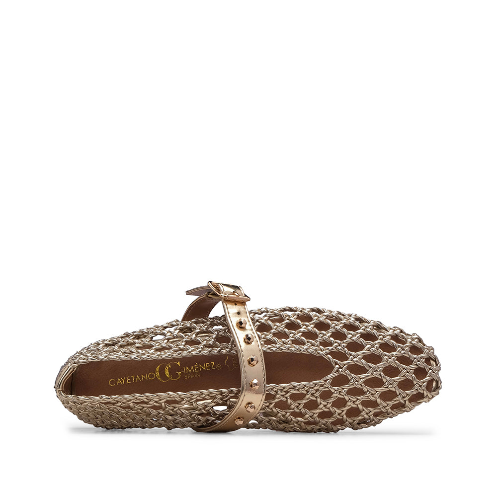 Sapato Sabrinas Mulher Dourado