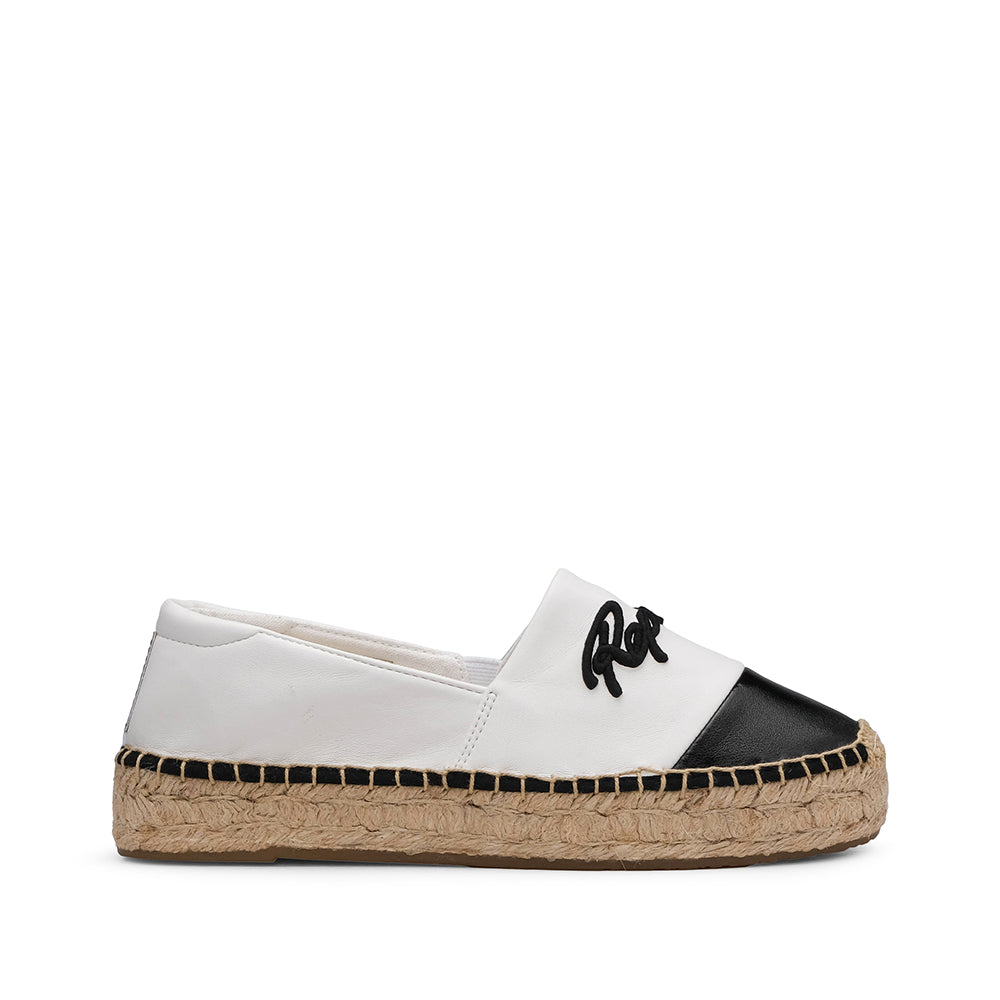 Sapato Alpercatas Mulher Branco E Preto