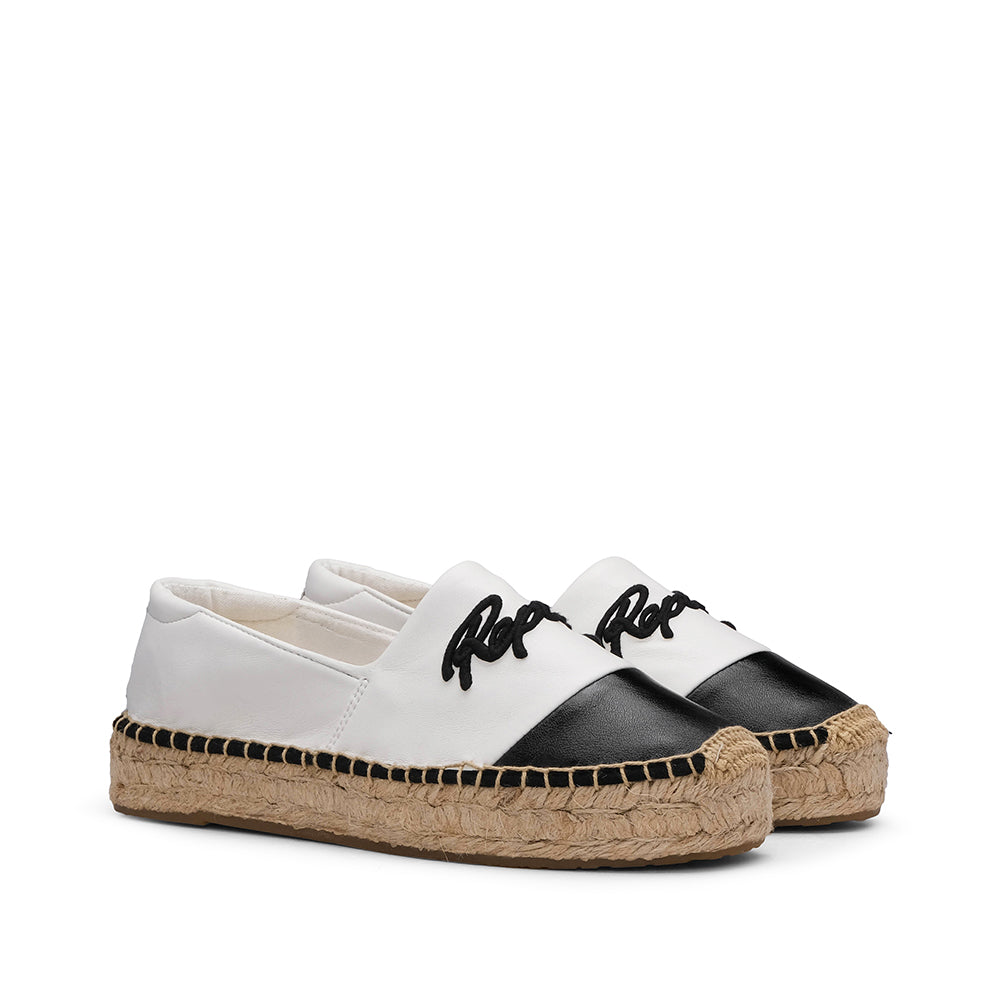 Sapato Alpercatas Mulher Branco E Preto