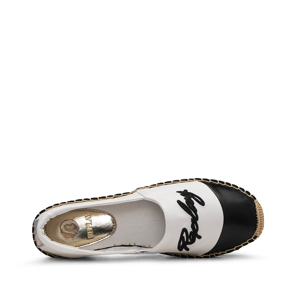 Sapato Alpercatas Mulher Branco E Preto
