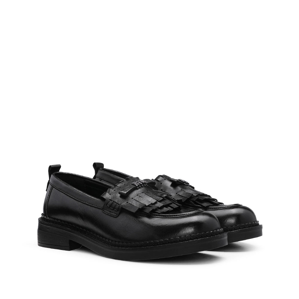 Sapato Mocassim Mulher Preto