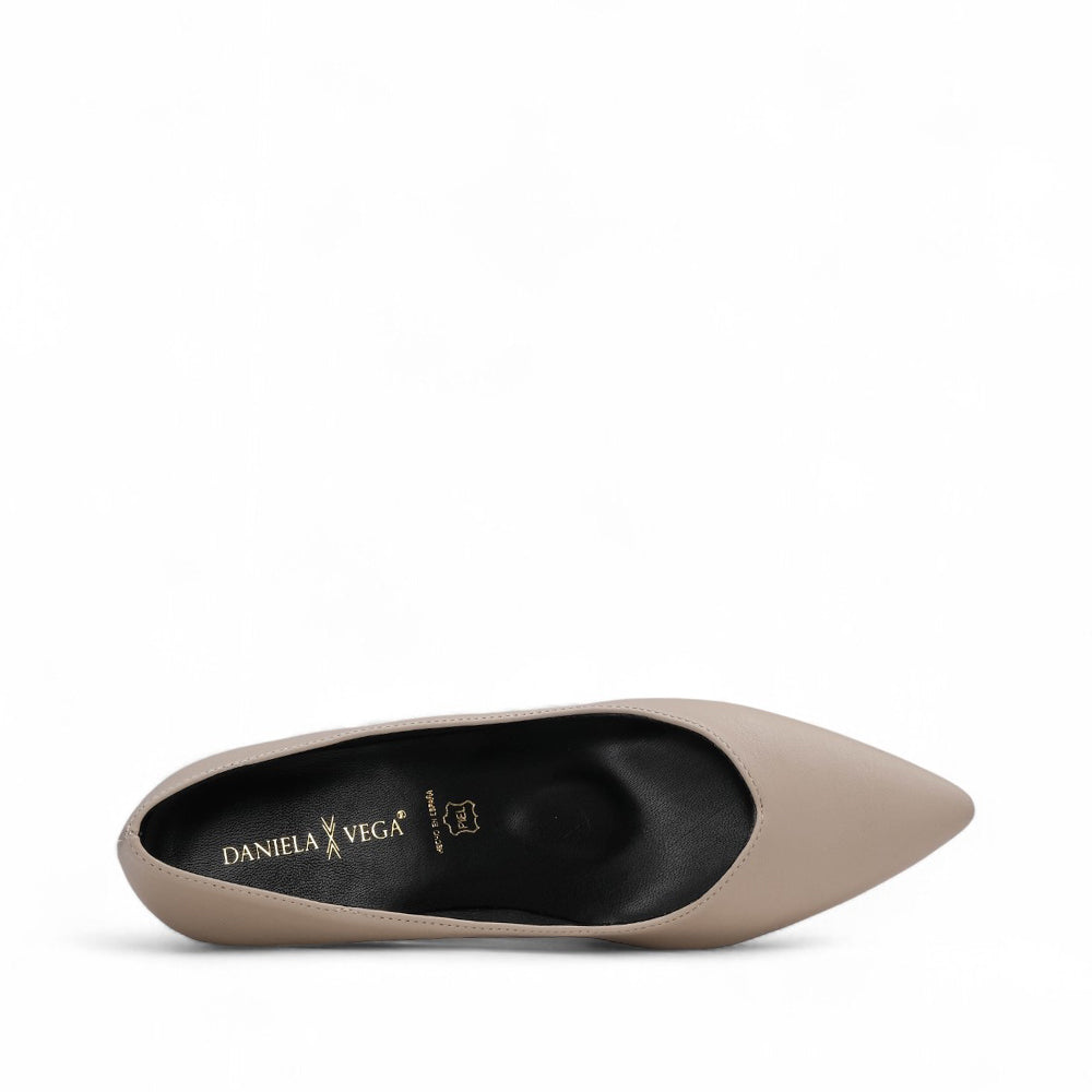 Sapato Salto Médio Mulher Bege