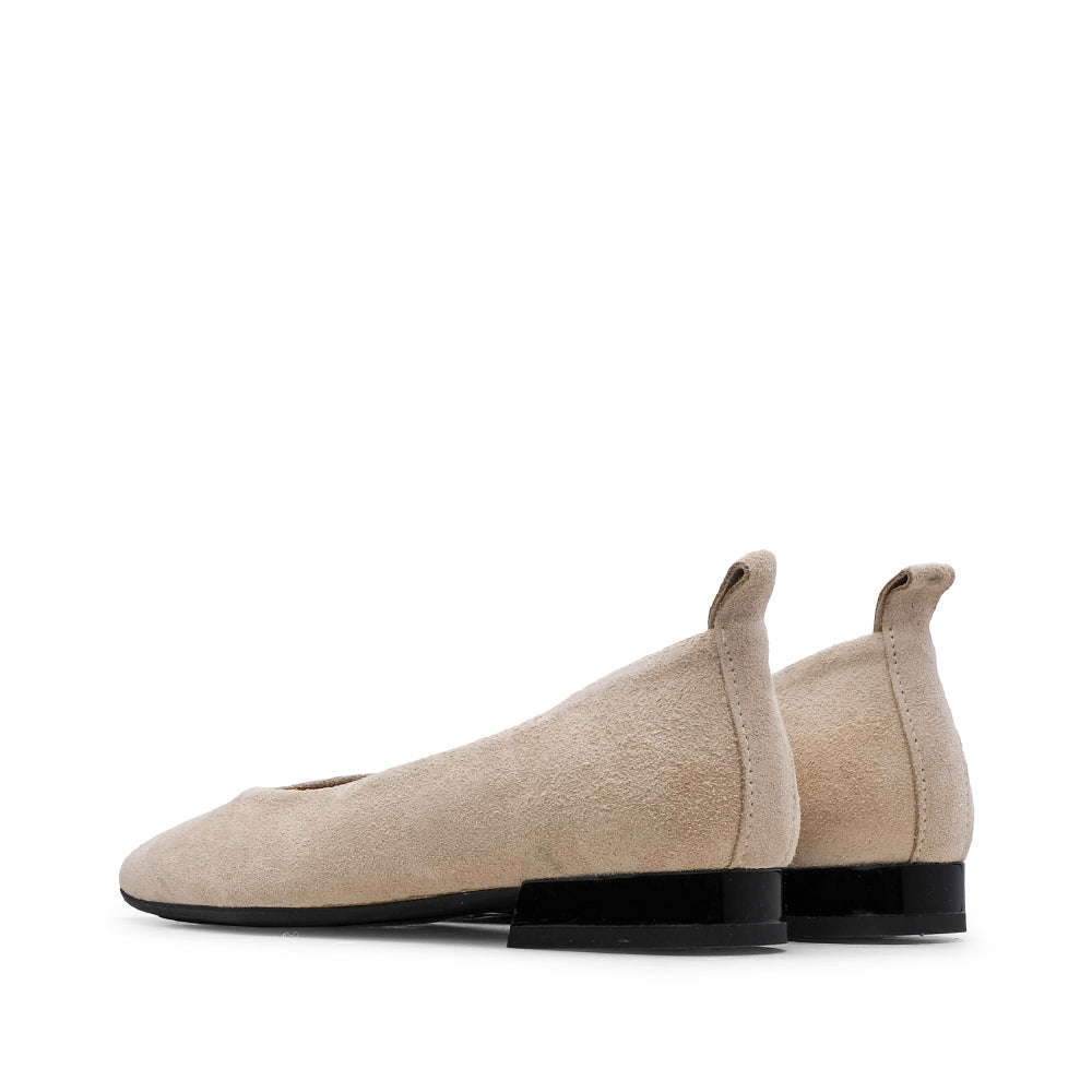 Sapato Sabrinas Mulher Camurça Bege