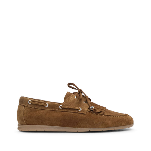 Sapato Mocassim Mulher Camurça Camel