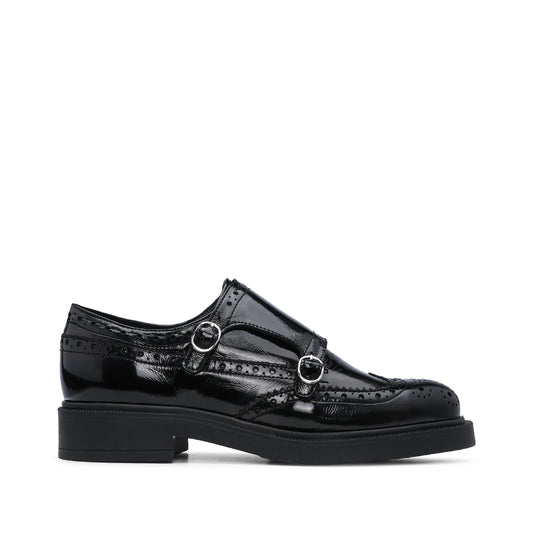 Sapato Salto Raso Mulher Verniz Preto