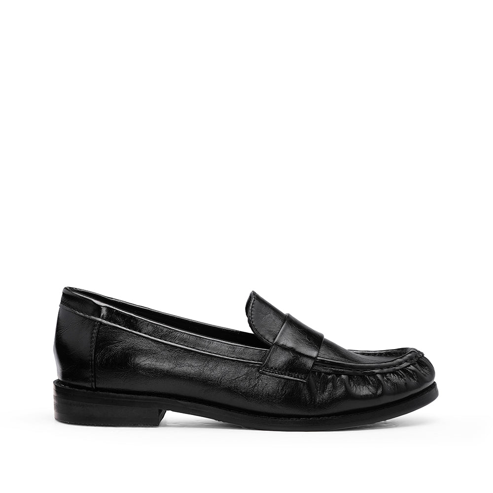 Sapato Mocassim Mulher Polido Preto