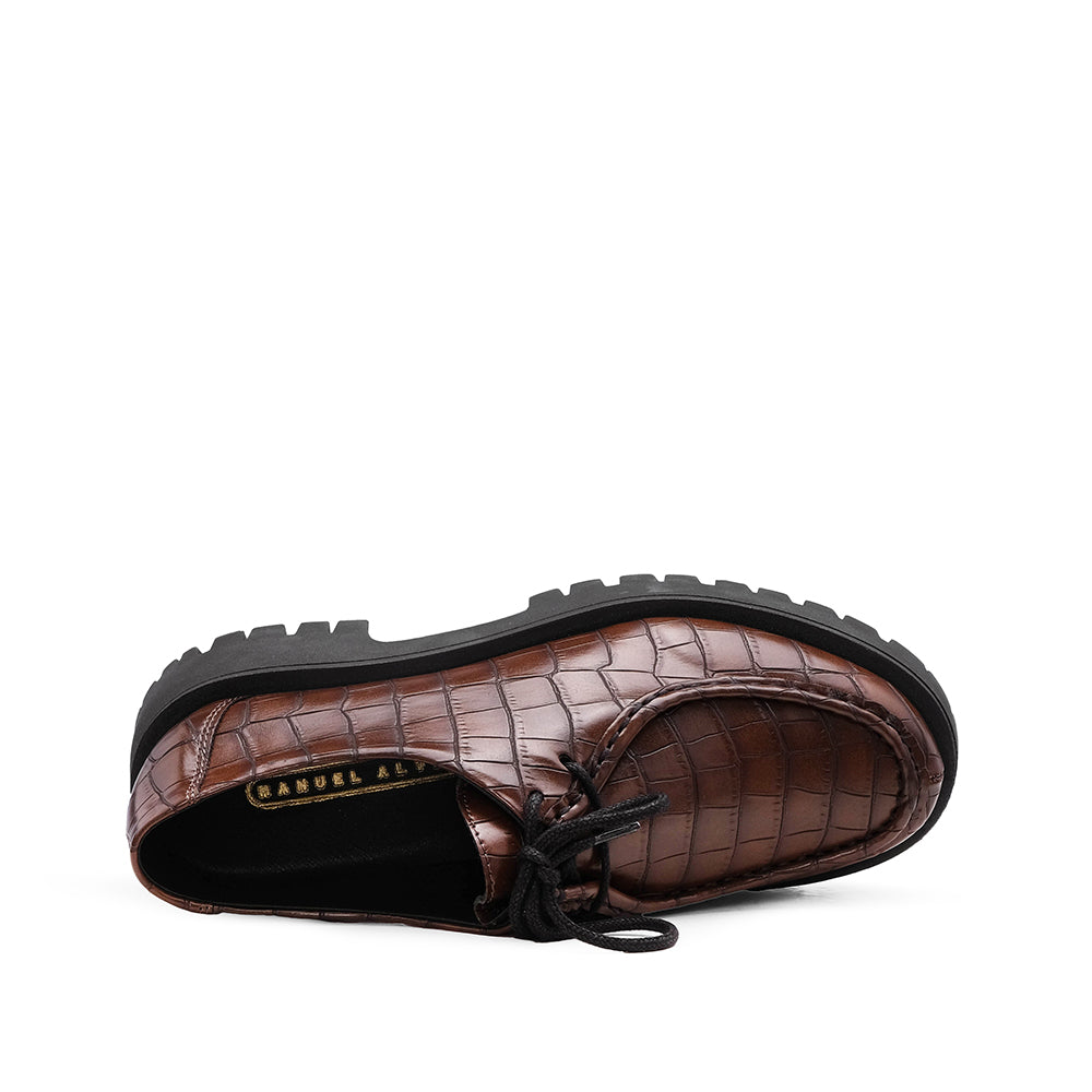 Sapato Casual Mulher Animal Print Castanho