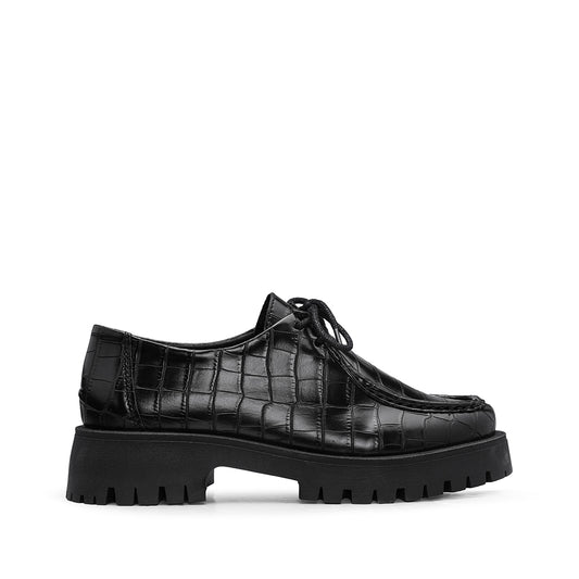 Sapato Casual Mulher Animal Print Preto