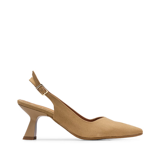 Sapato Salto Alto Mulher Bege