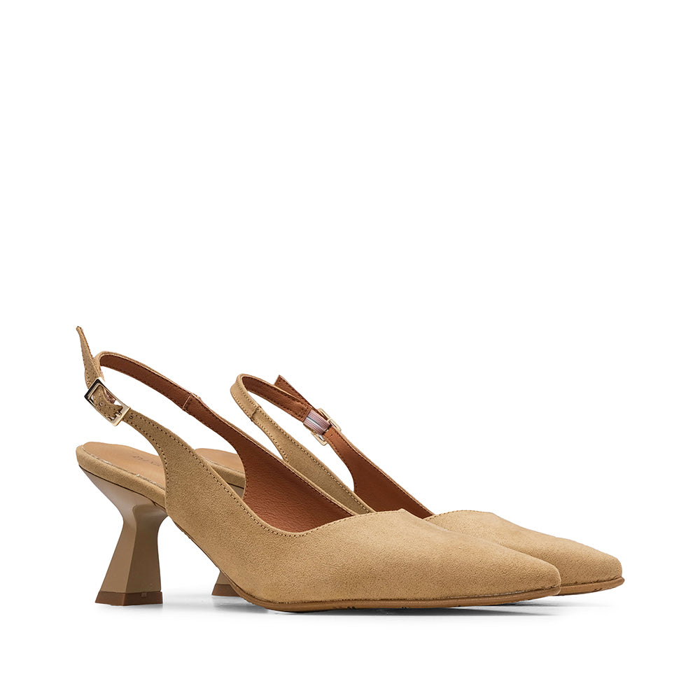 Sapato Salto Alto Mulher Bege