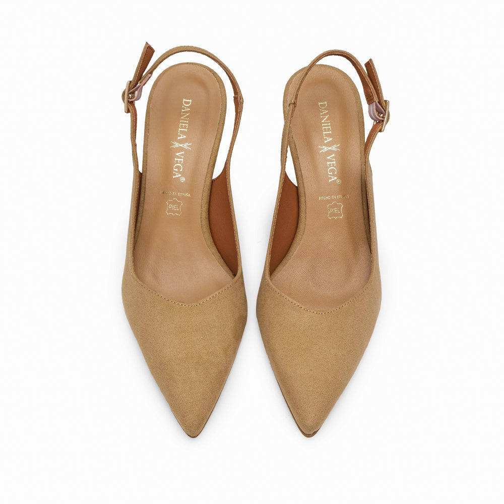 Sapato Salto Alto Mulher Bege