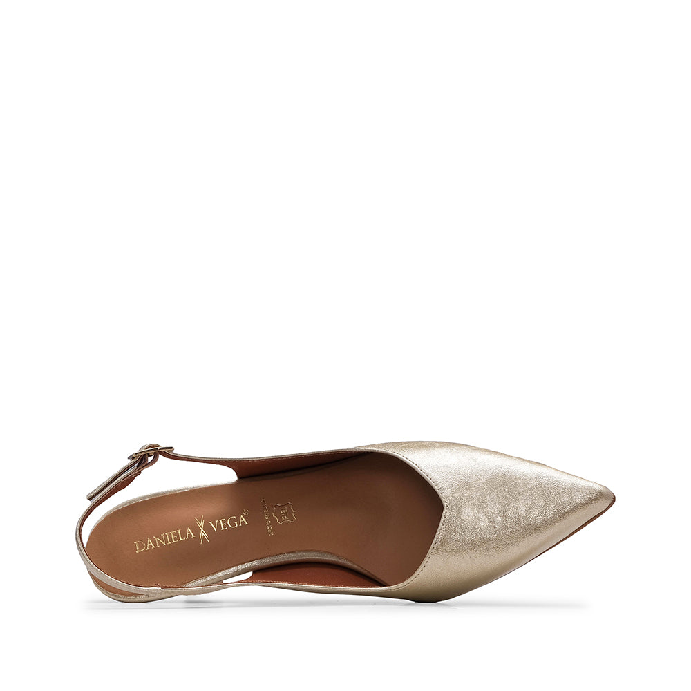 Sapato Salto Alto Mulher Metalizado Platino