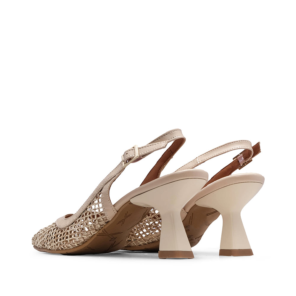 Sapato Alto Médio Mulher Natural