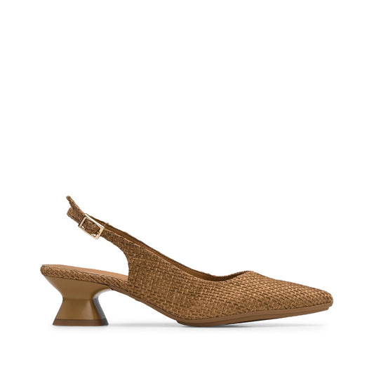 Sapato Salto Médio Mulher Camel