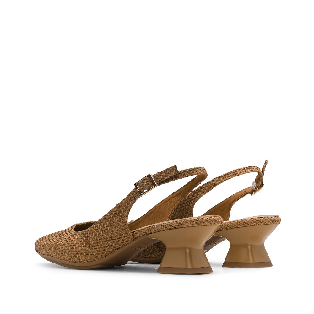 Sapato Salto Médio Mulher Camel