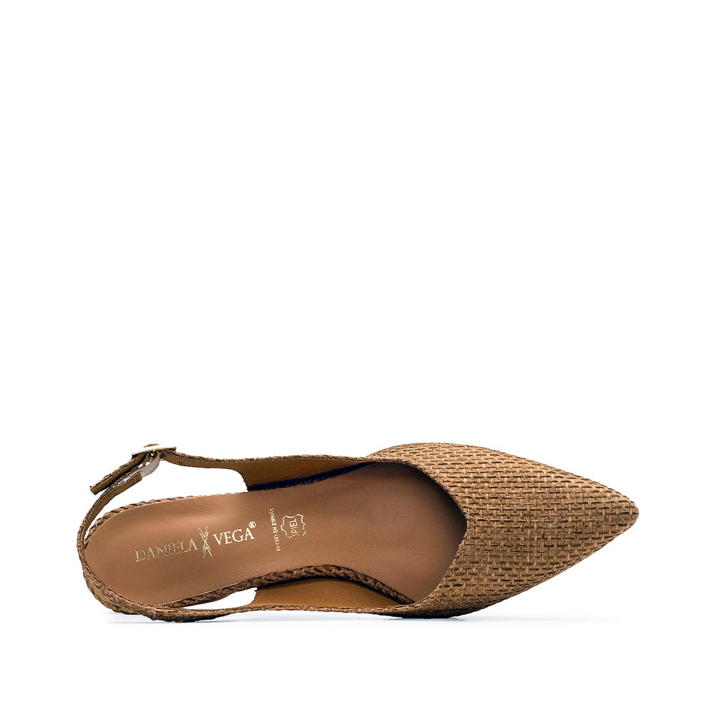 Sapato Salto Médio Mulher Camel