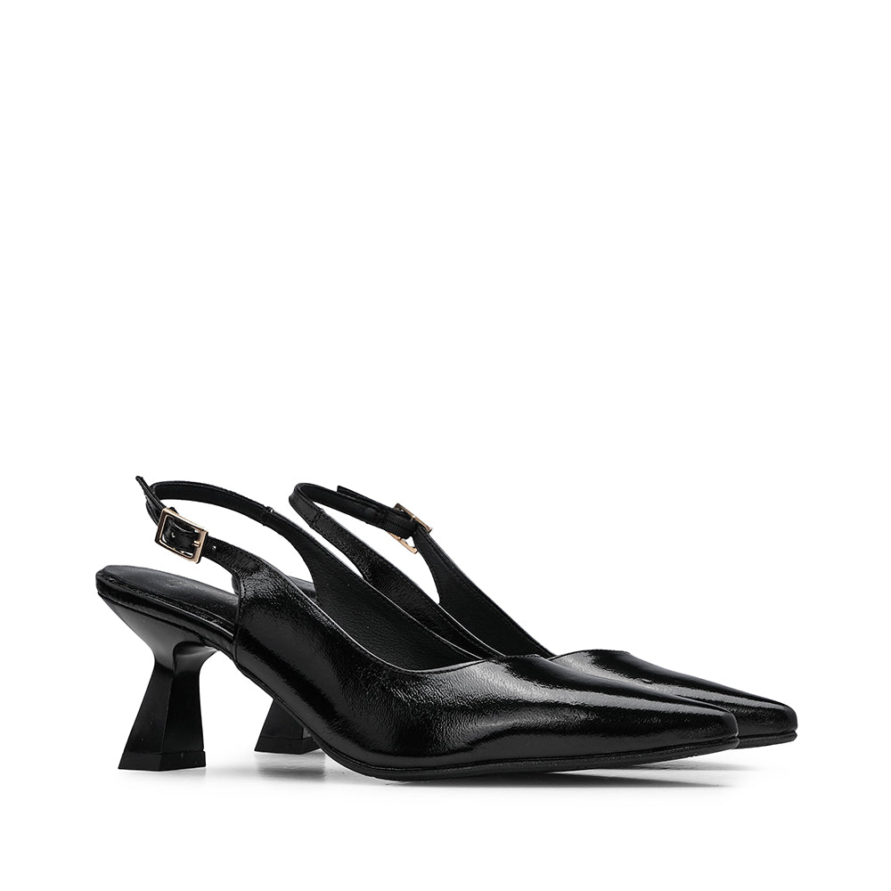 Sapato Salto Alto Mulher Verniz Preto