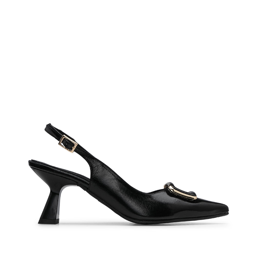 Sapato Salto Alto Mulher Verniz Preto