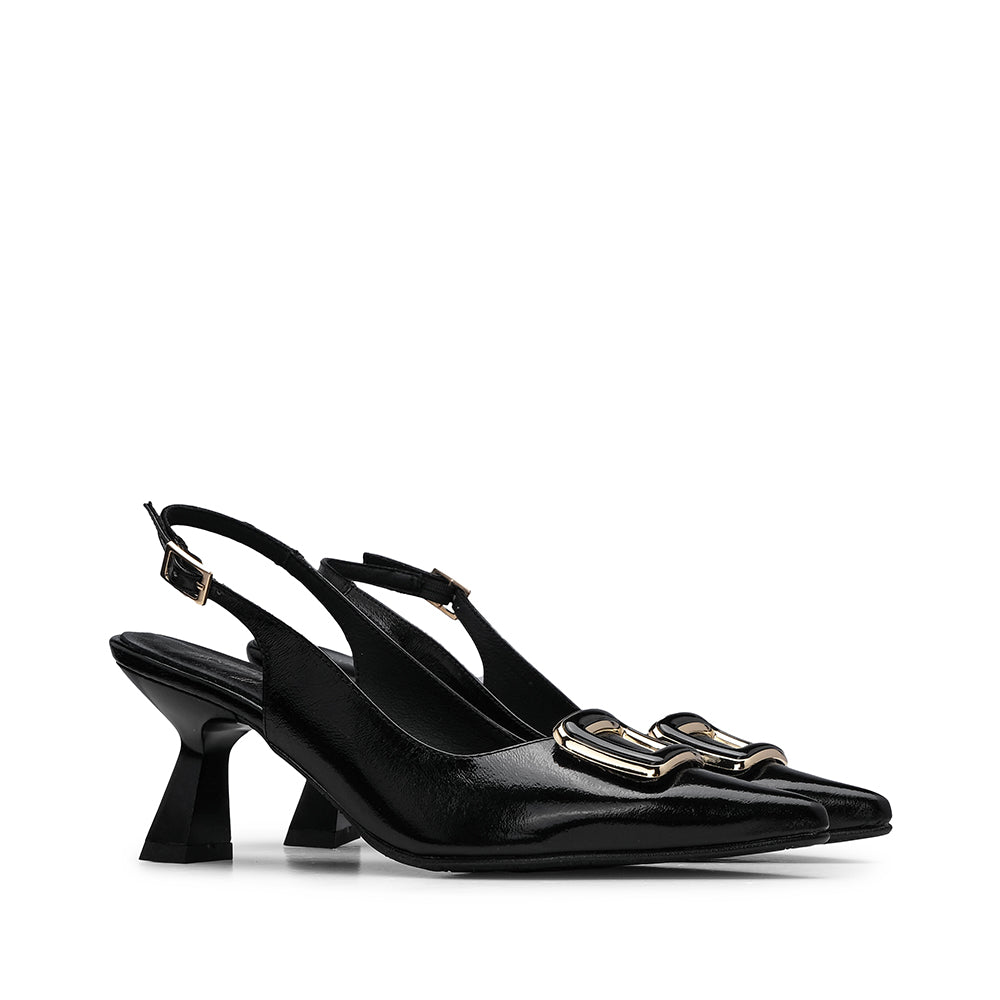 Sapato Salto Alto Mulher Verniz Preto