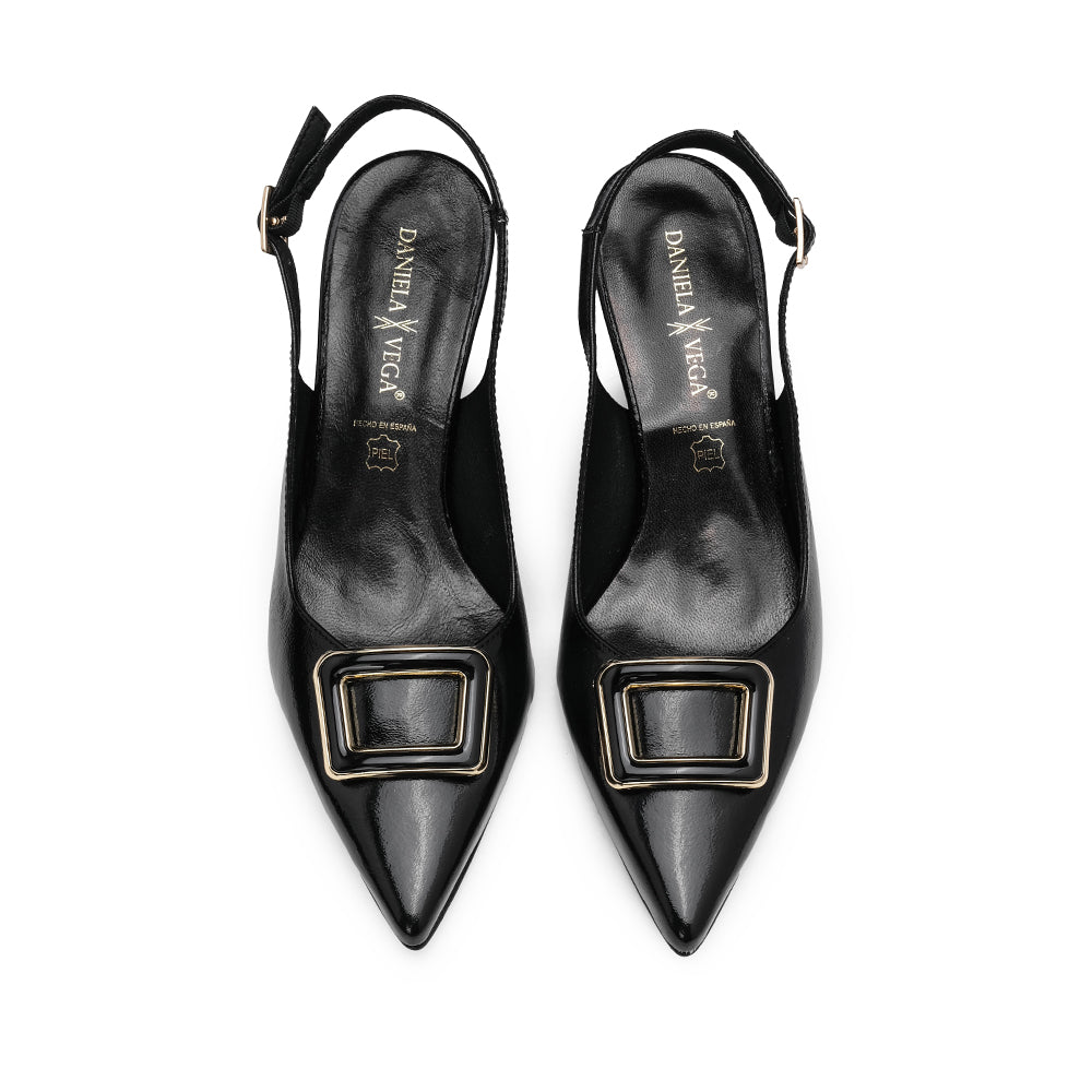 Sapato Salto Alto Mulher Verniz Preto