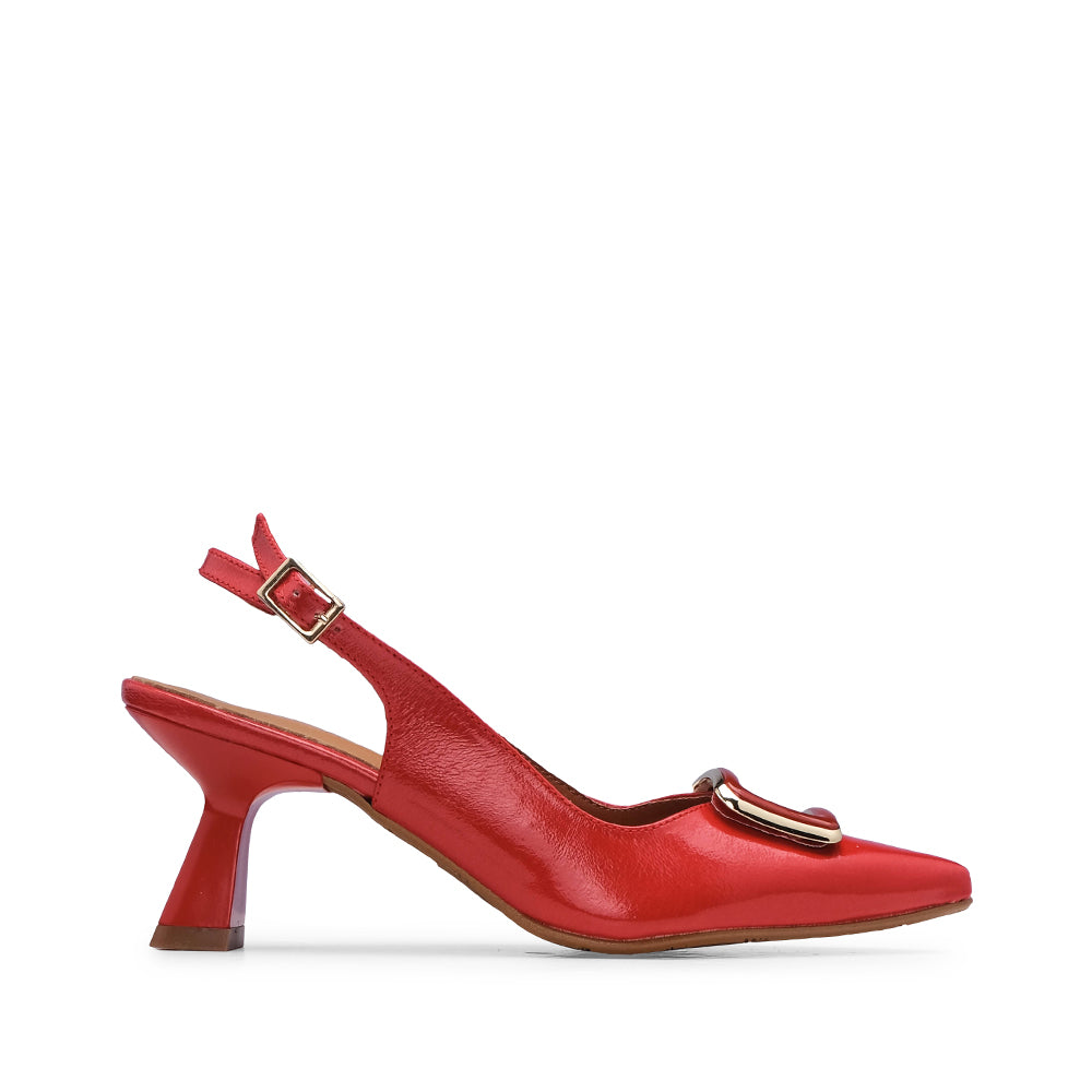 Sapato Salto Alto Mulher Verniz Vermelho