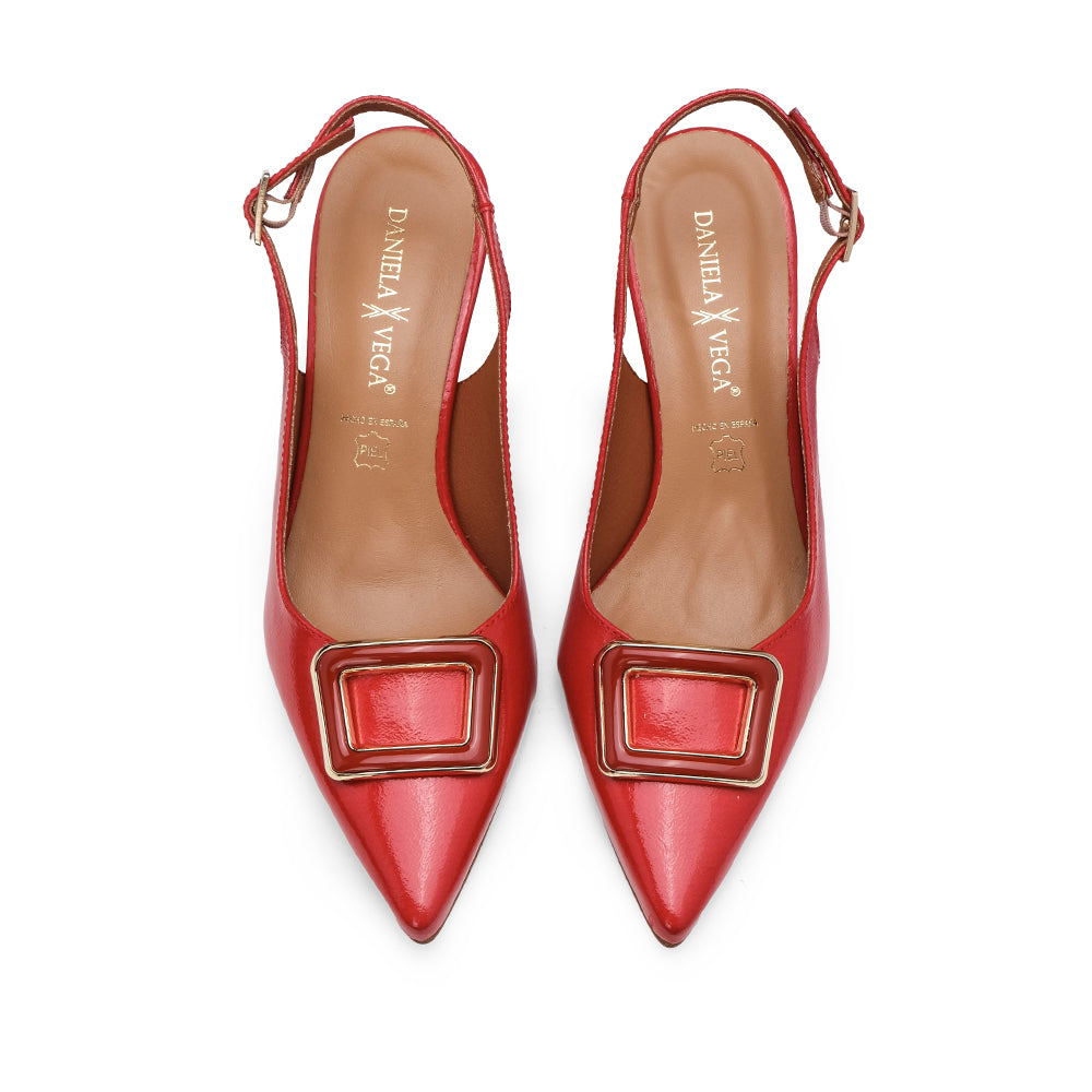 Sapato Salto Alto Mulher Verniz Vermelho