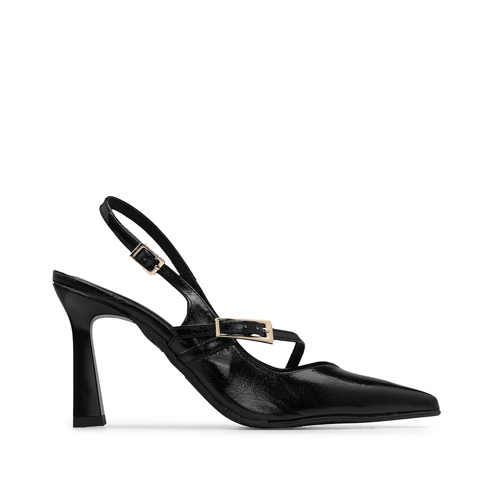 Sapato Salto Alto Mulher Verniz Preto