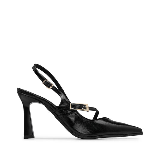Sapato Salto Alto Mulher Verniz Preto