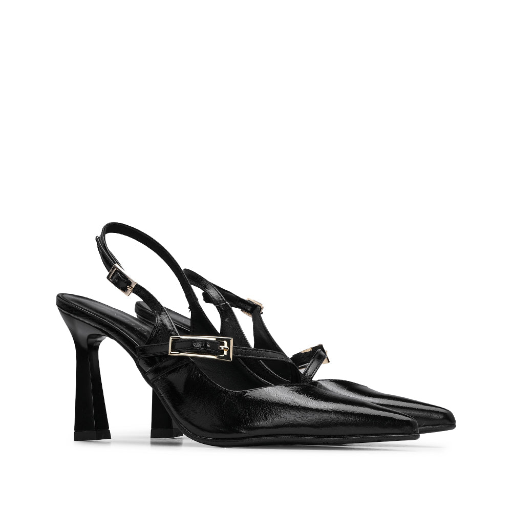 Sapato Salto Alto Mulher Verniz Preto