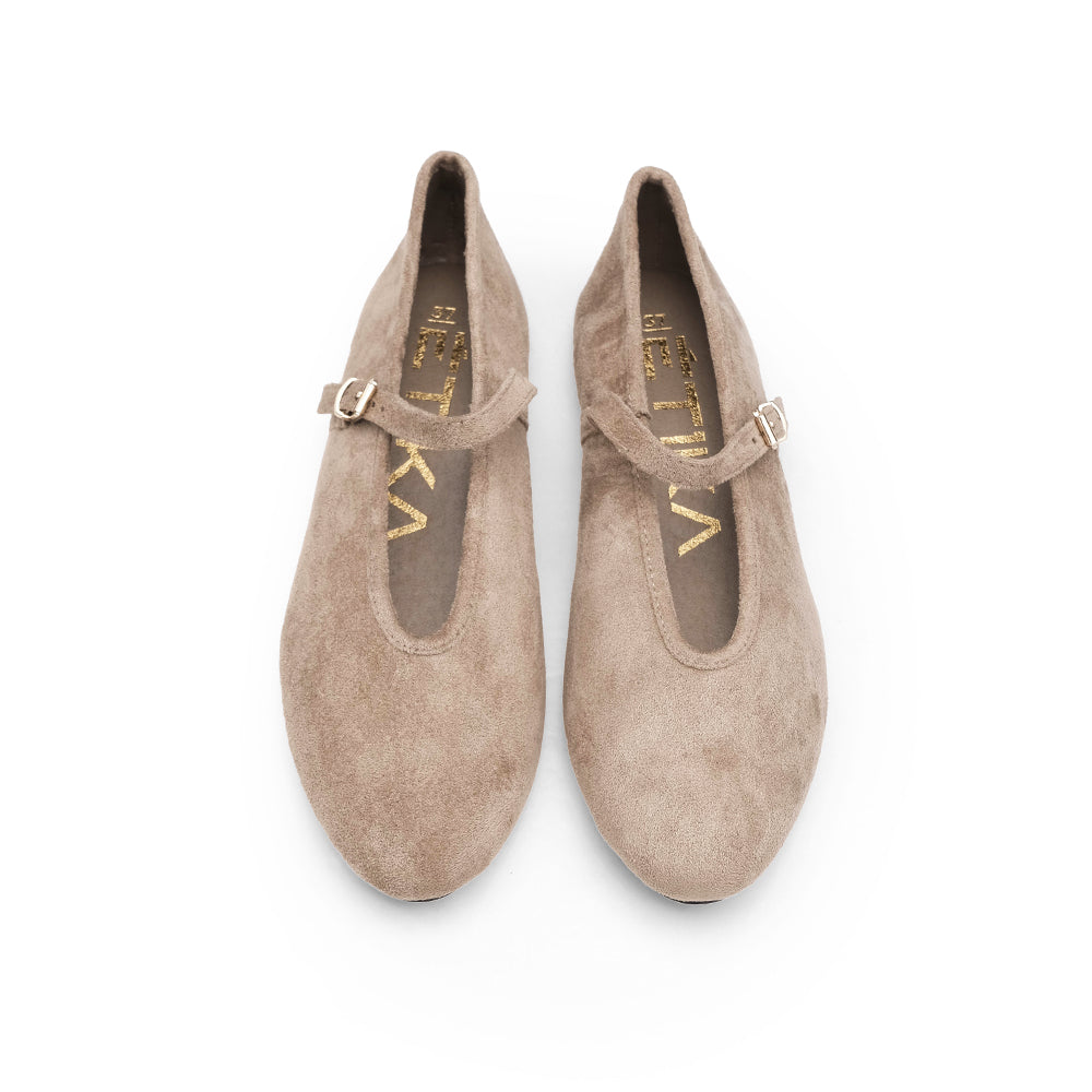 Sapato Sabrinas Mulher Taupe