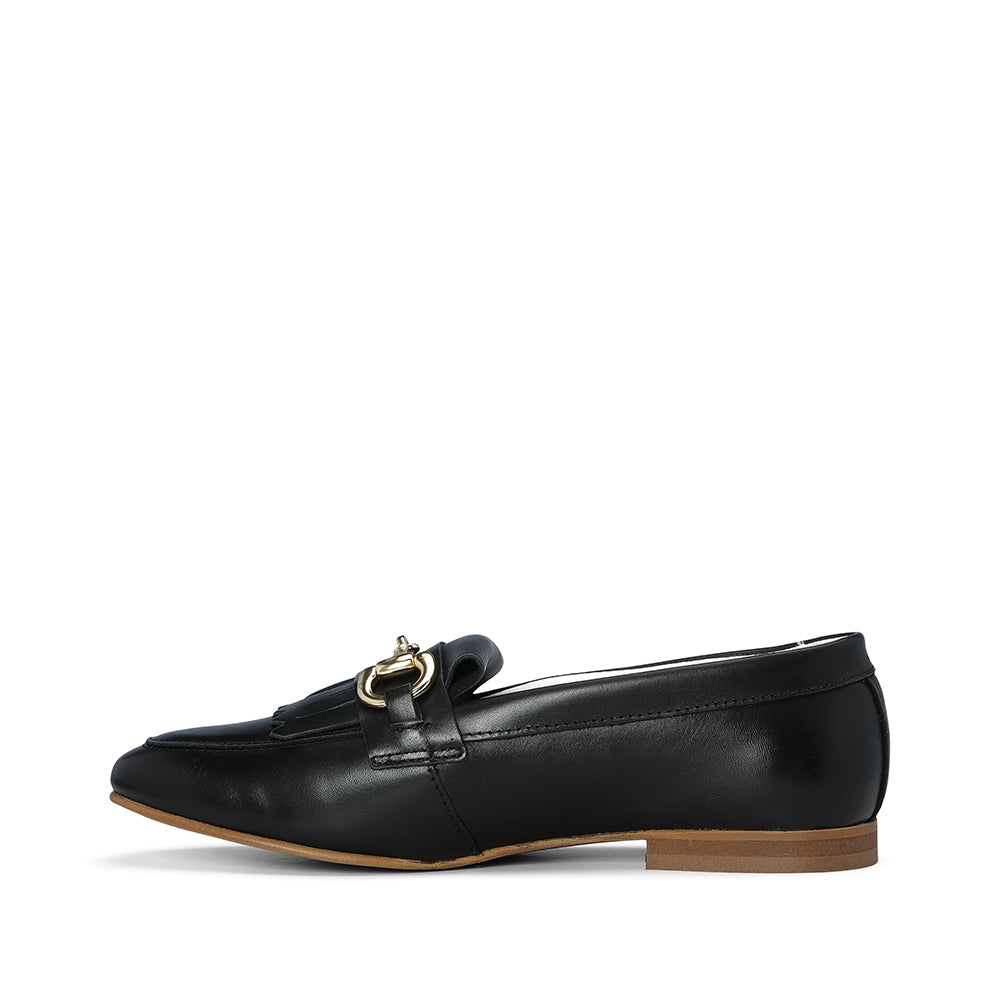 Sapato Mocassim Mulher Pele Preto