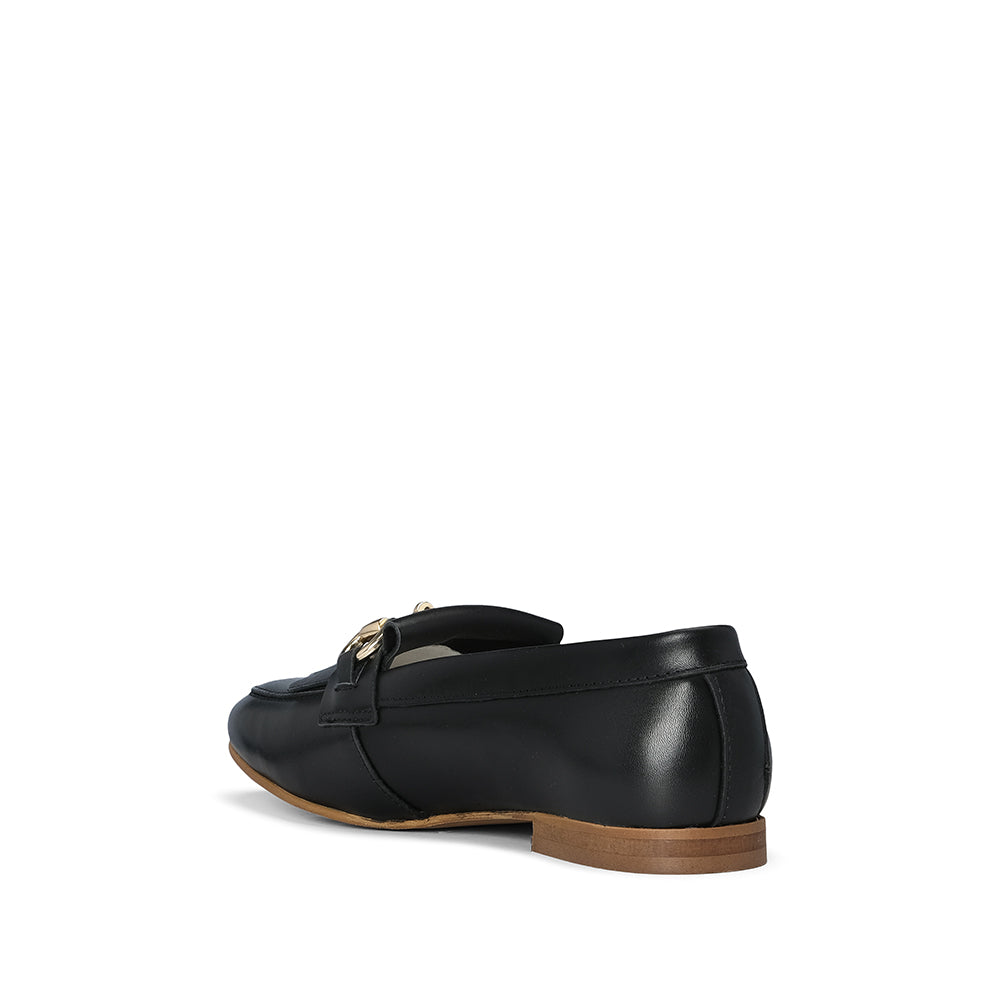Sapato Mocassim Mulher Pele Preto