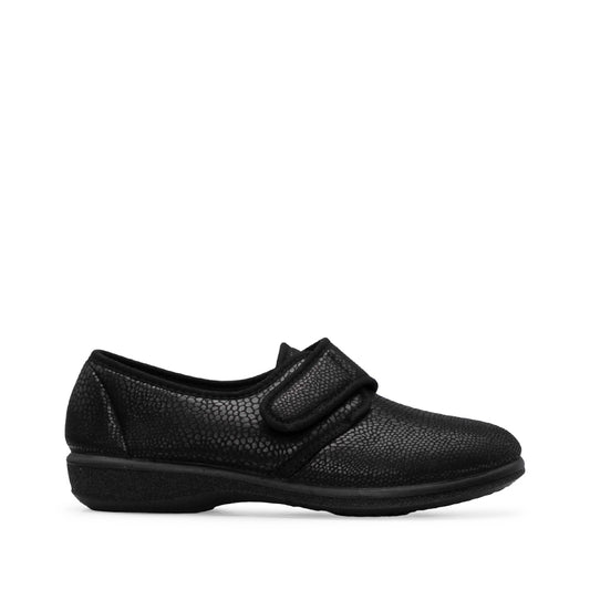 Women's Comfort Slippers Animal Print Black