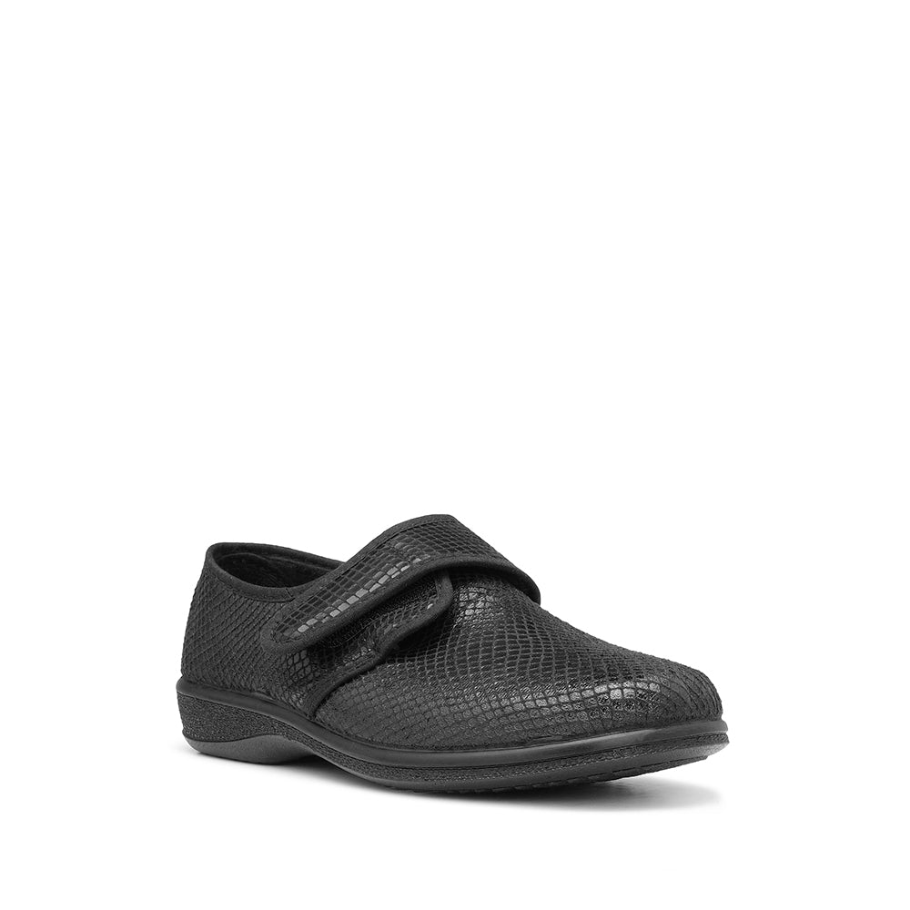 Pantufa Conforto Mulher Animal Print Preto