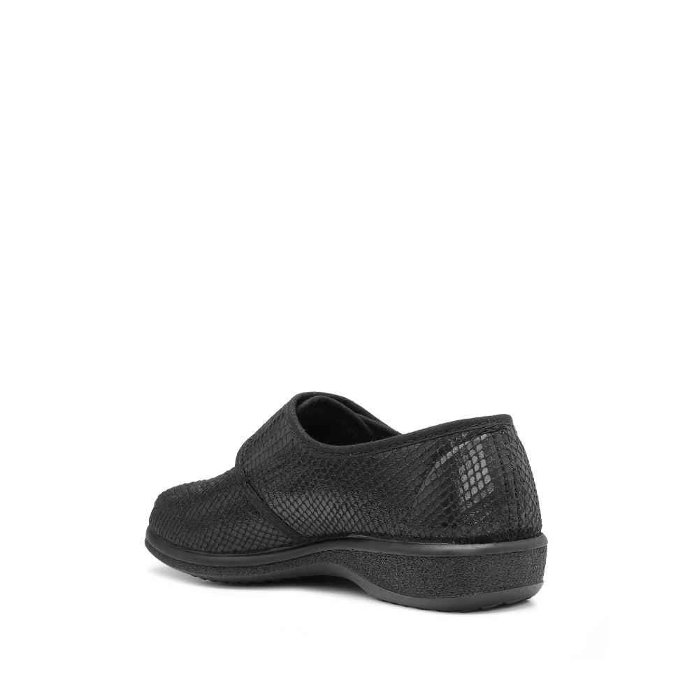 Pantufa Conforto Mulher Animal Print Preto