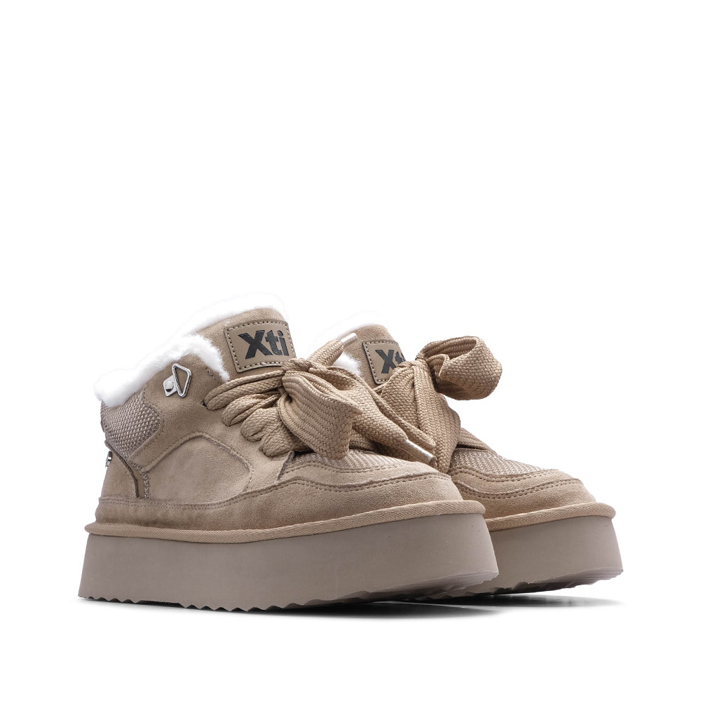 Sapato Plataforma Mulher Bege