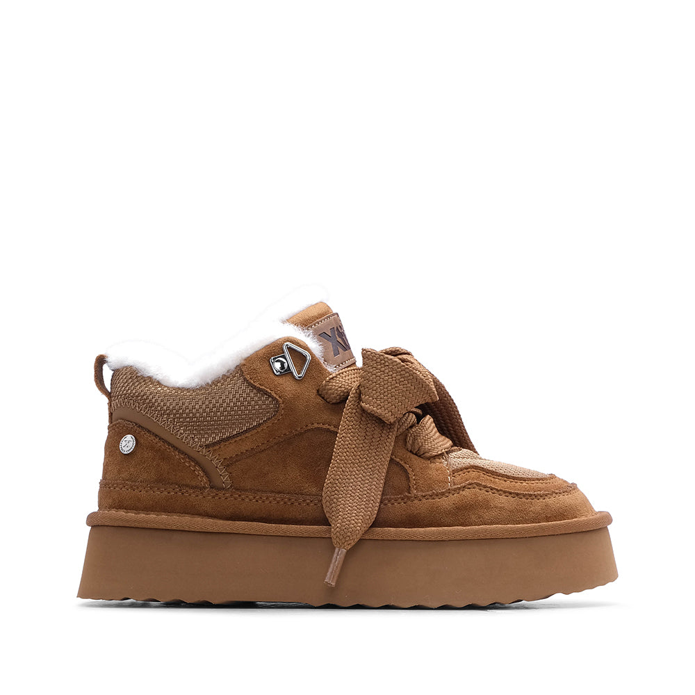 Sapato Plataforma Mulher Camel