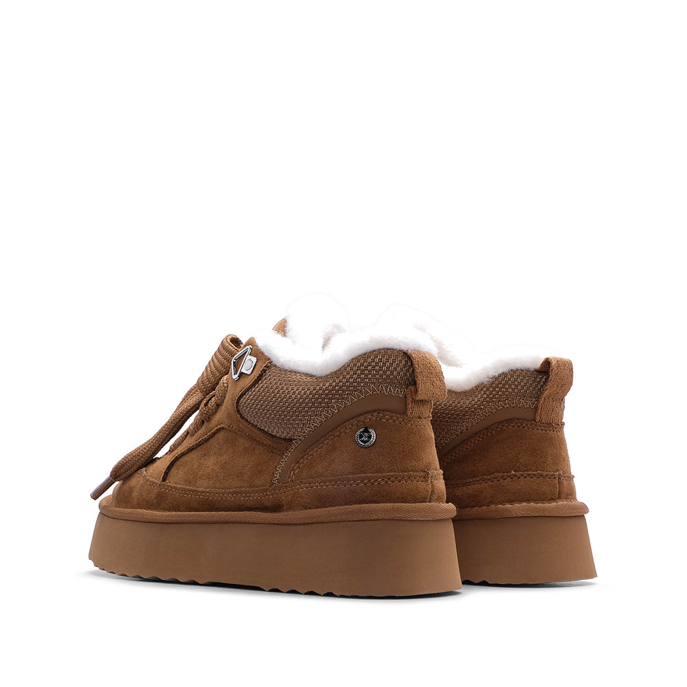 Sapato Plataforma Mulher Camel