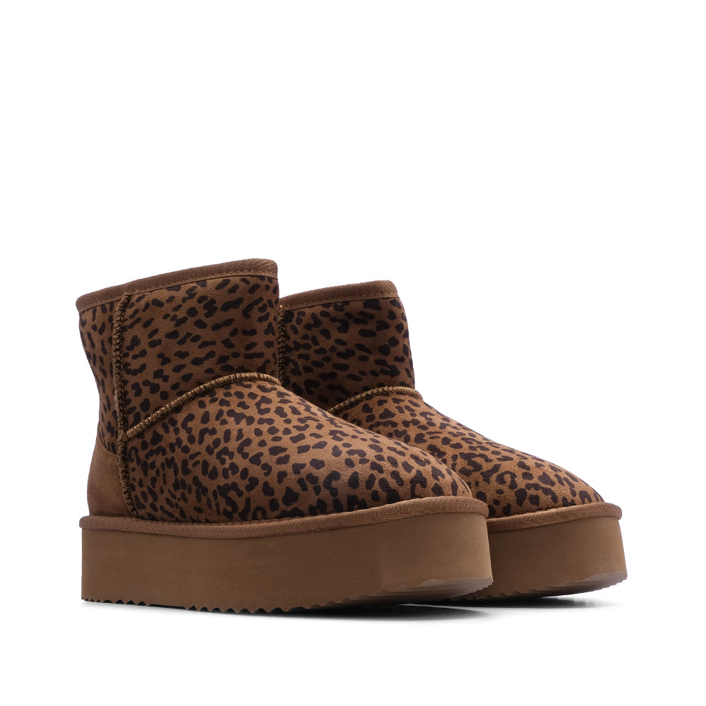 Botim Casual Mulher Leopardo