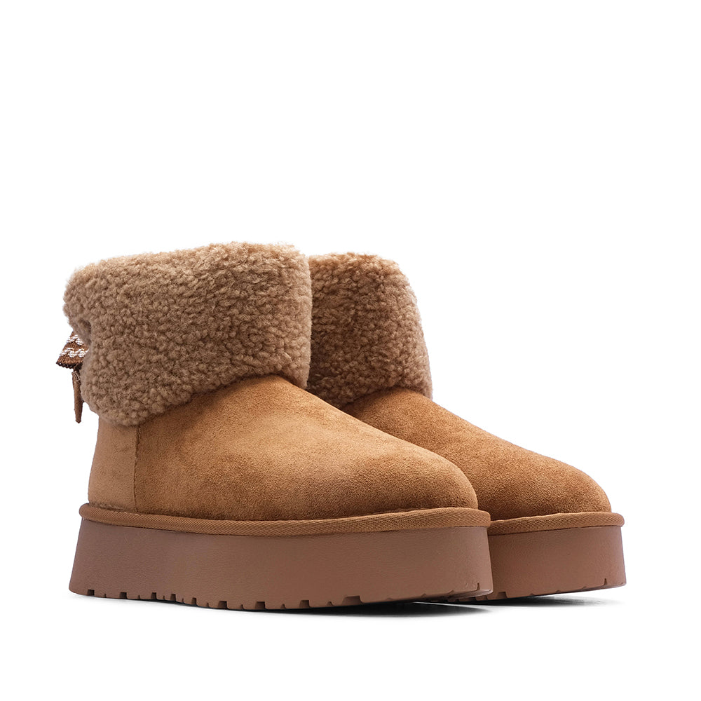 Botim Casual Mulher Camel