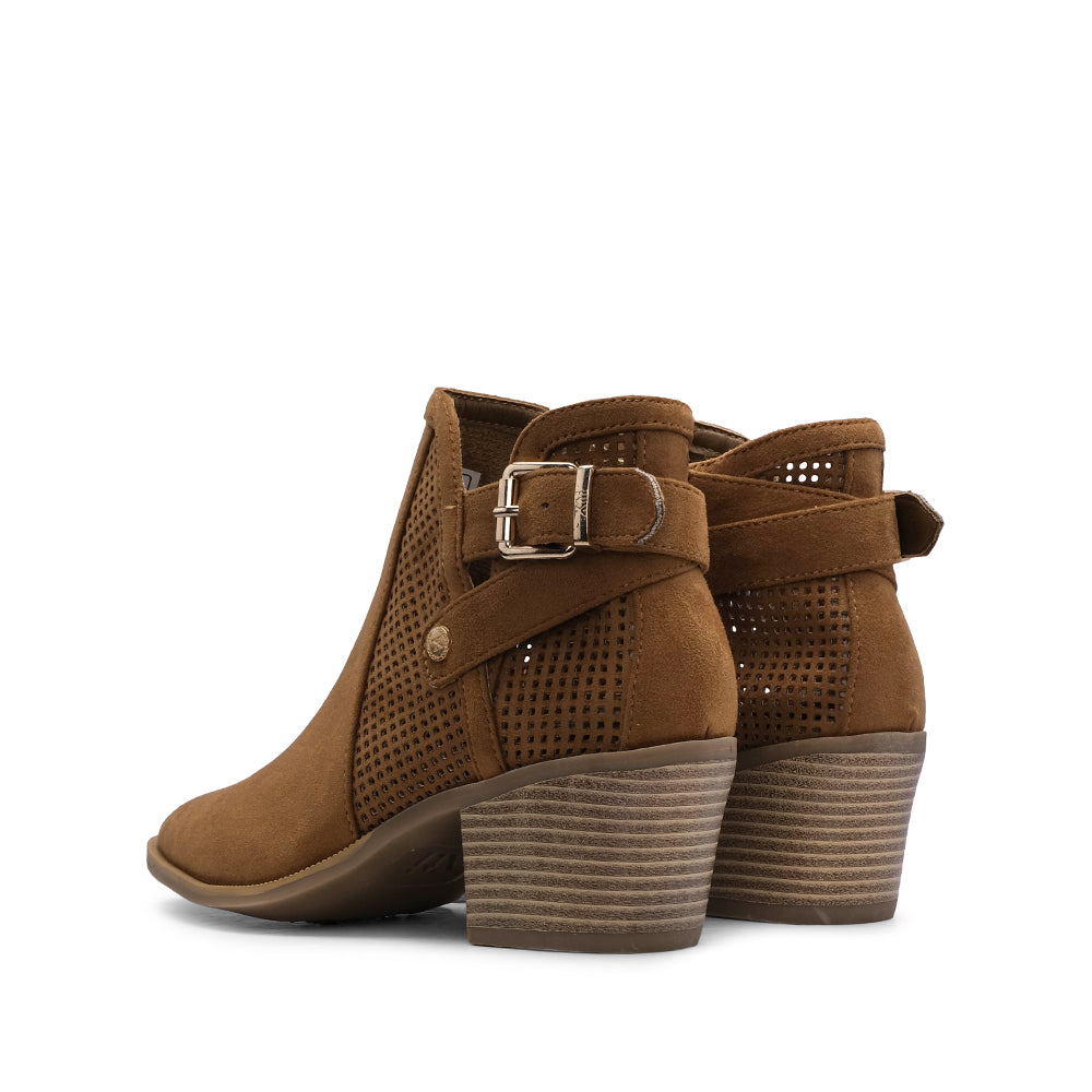 Botim Salto Médio Mulher Camel