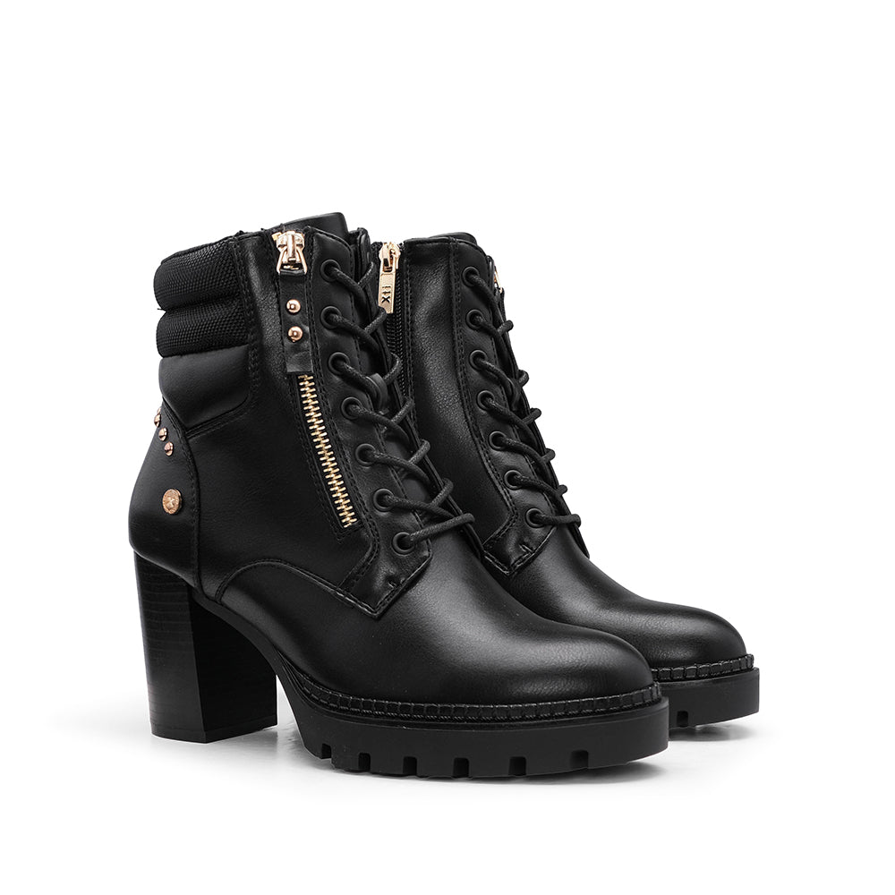 Botim Salto Alto Mulher Preto