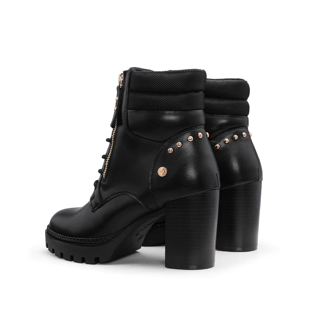 Botim Salto Alto Mulher Preto