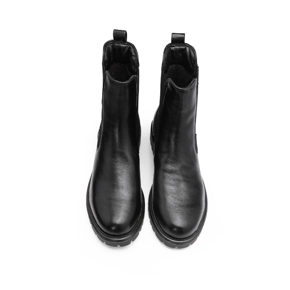 Botim Salto Raso Mulher Preto