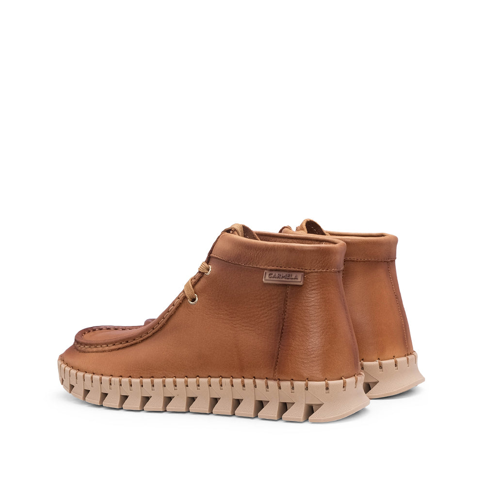 Sapatilha Casual Mulher Pele Camel