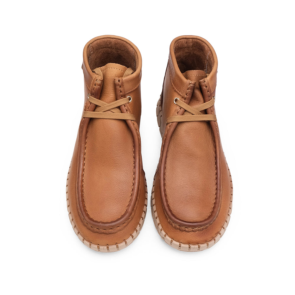 Sapatilha Casual Mulher Pele Camel